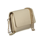 Beige Damen-Portemonnaie aus Polyurethan