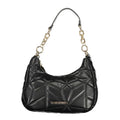 Nero Polyurethane Women's Bag with Removable Shoulder Strap
