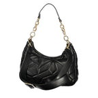 Nero Polyurethane Women's Bag with Removable Shoulder Strap
