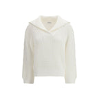Weißes Baumwoll-Sweatshirt