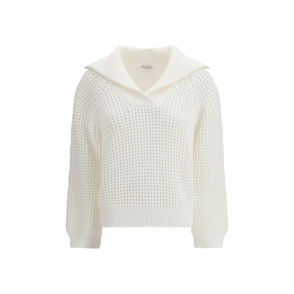 Weißes Baumwoll-Sweatshirt