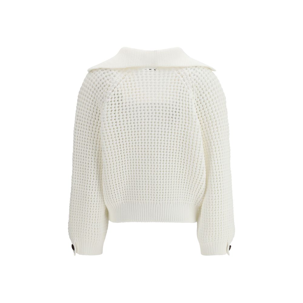 Weißes Baumwoll-Sweatshirt
