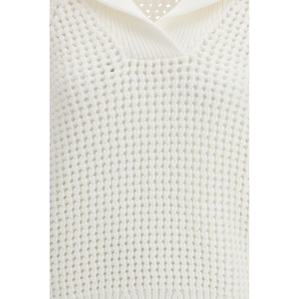 Weißes Baumwoll-Sweatshirt