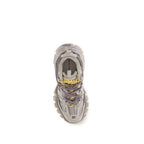 Gray Polyester Athletic Sneakers