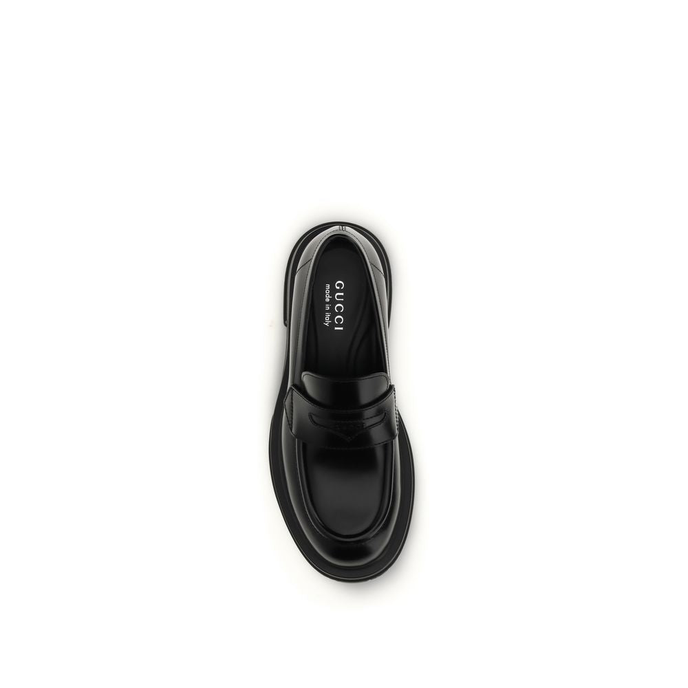 Mocassini Slip-On in Pelle di Vitello Nera Bos Taurus