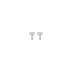 Silver Brass Earrings