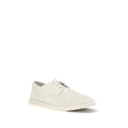 Beigefarbene Kalbsleder Oxford- und Derby-Schuhe