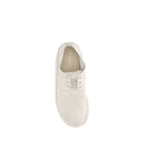 Beigefarbene Kalbsleder Oxford- und Derby-Schuhe