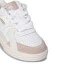 White Calfskin Low Top Sneakers