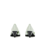 Bicolor Silk High Heel Pumps