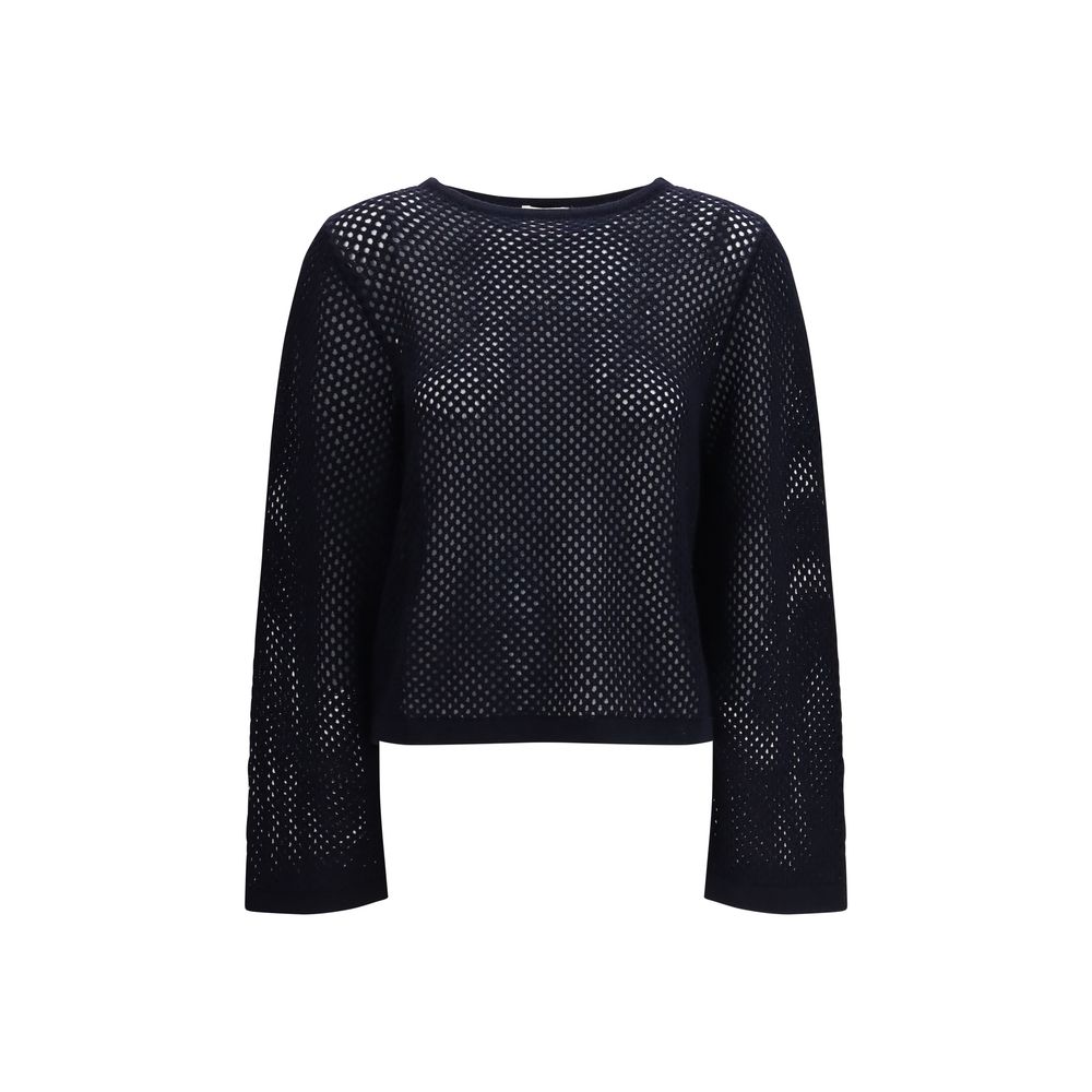 Blaues Wollsweatshirt