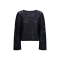 Blaues Wollsweatshirt