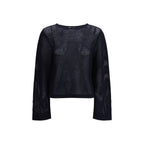 Blaues Wollsweatshirt