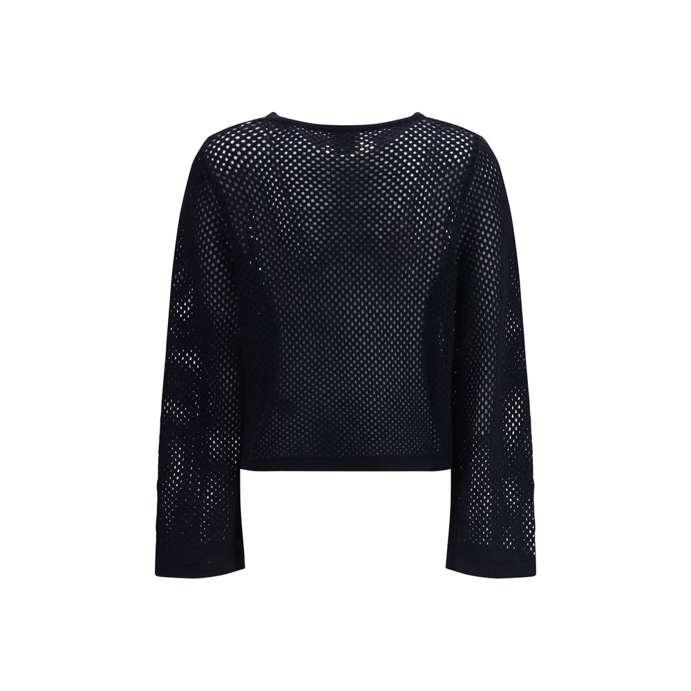 Blaues Wollsweatshirt