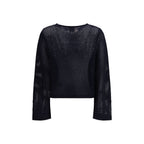 Blaues Wollsweatshirt