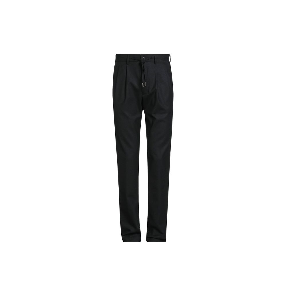 Schwarze Elasthan Freizeithose