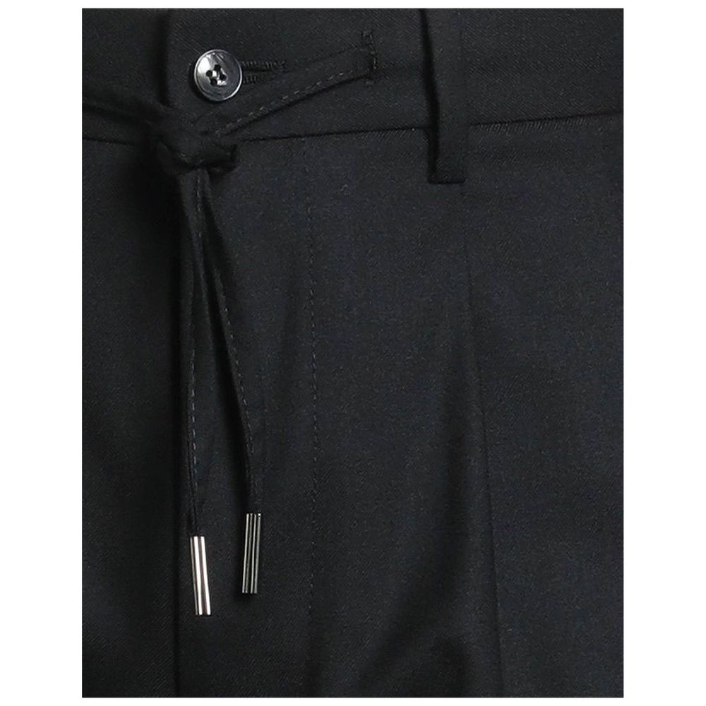 Schwarze Elasthan Freizeithose