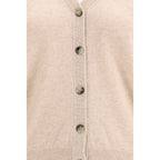 Beige Cashmere Cardigan