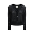 Black Wool Cardigan