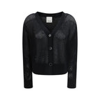 Black Wool Cardigan