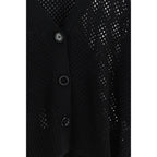 Black Wool Cardigan