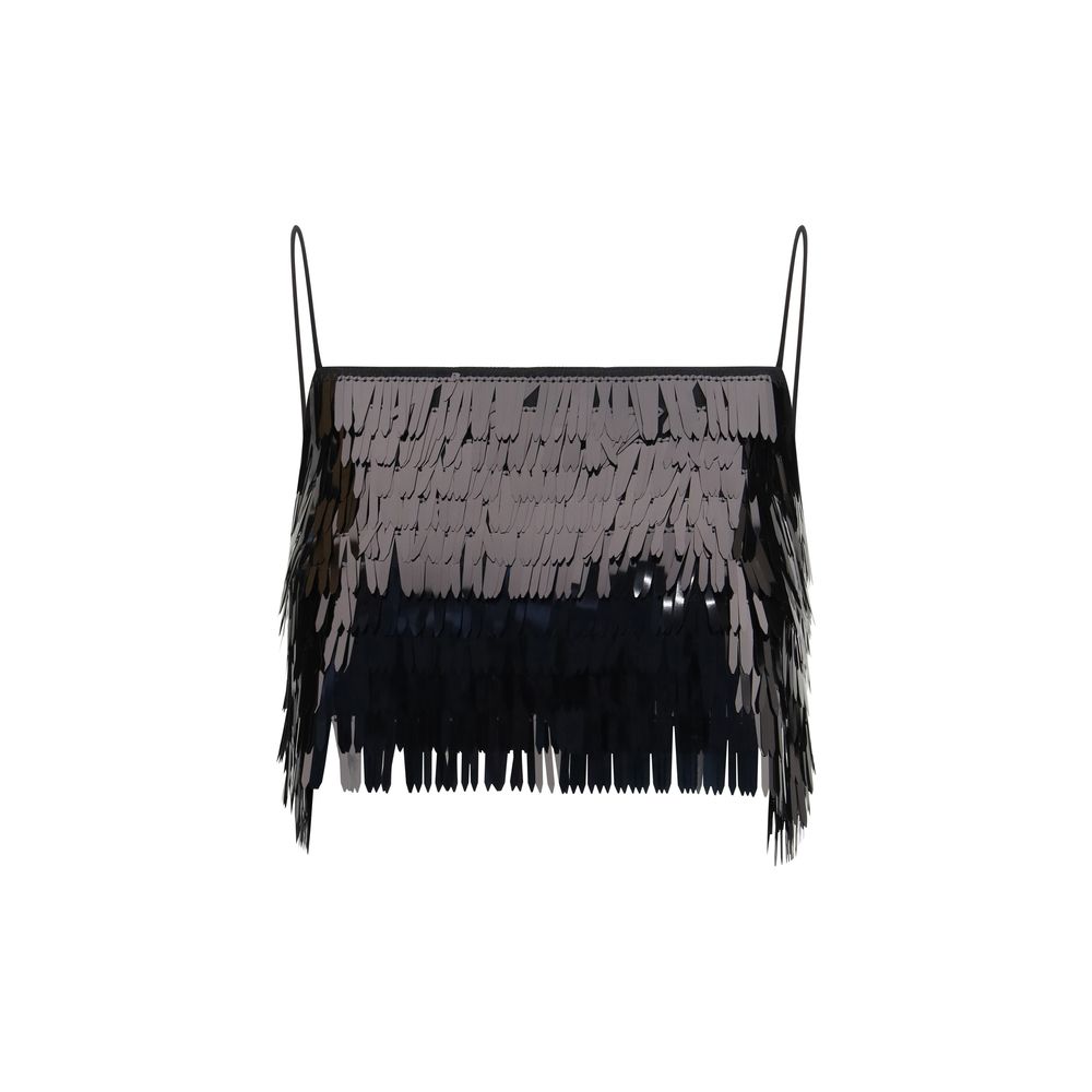 Schwarze Polyesterbluse
