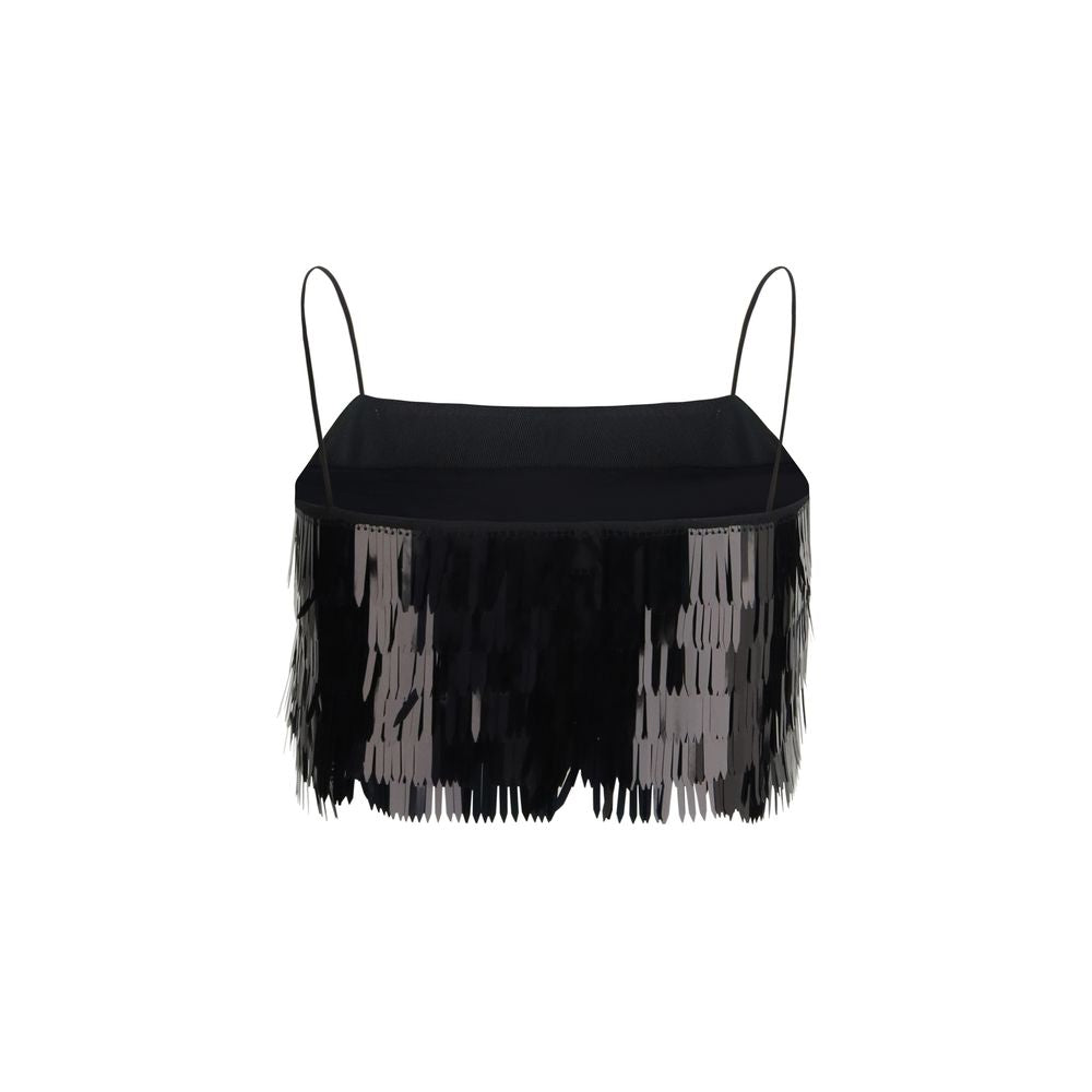 Schwarze Polyesterbluse