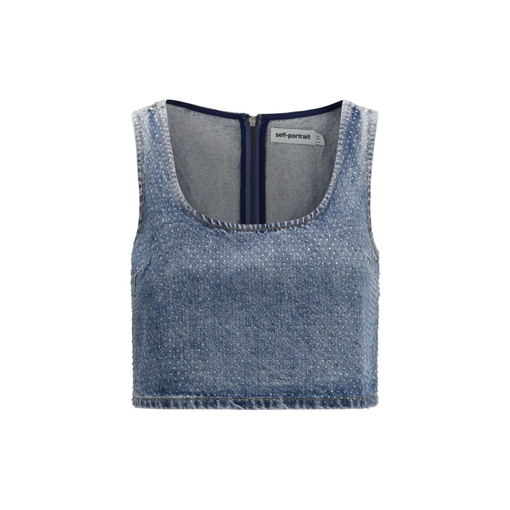 Camicia in denim blu
