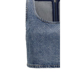Camicia in denim blu