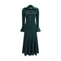 Bicolor Viscose Casual Dress