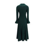 Bicolor Viscose Casual Dress