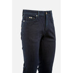 Blaue Baumwoll-Jeans mit geradem Schnitt