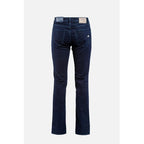 Blaue Baumwoll-Jeans mit geradem Schnitt
