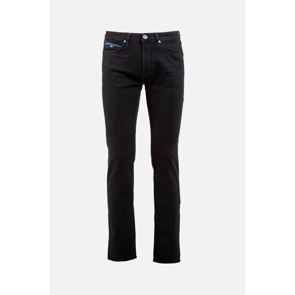 Schwarze Baumwolljeans