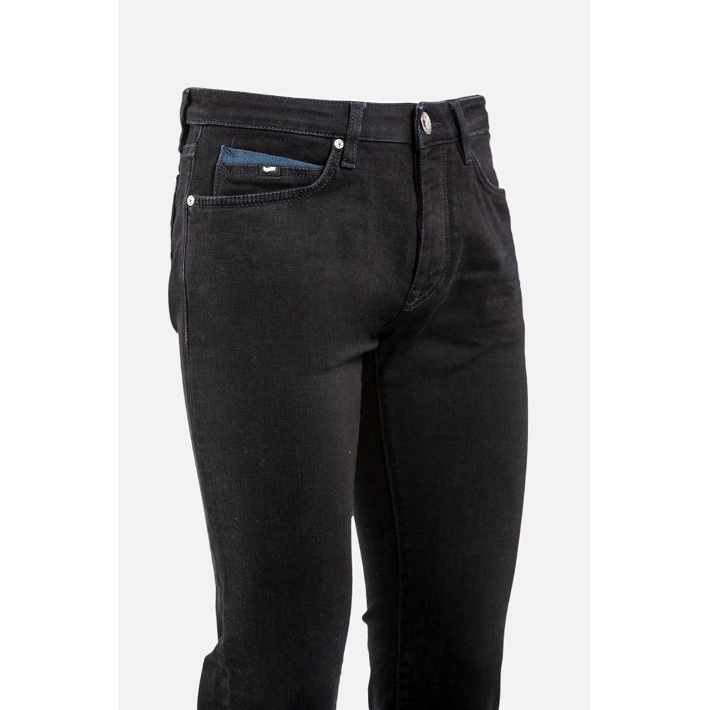 Schwarze Baumwolljeans