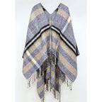Brown Marabou Poncho