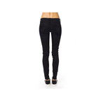 Blue Cotton Skinny Pants