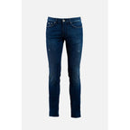 Blue Cotton Skinny Jeans