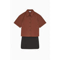 Bicolor Polyester Shortsleeve Shirt