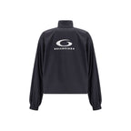 Schwarze Polyester-Shelljacke