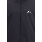 Schwarze Polyester-Shelljacke