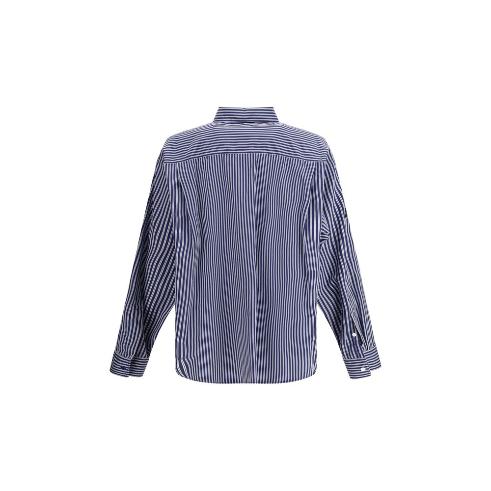 Hemd aus Baumwolle mit blauem Muster