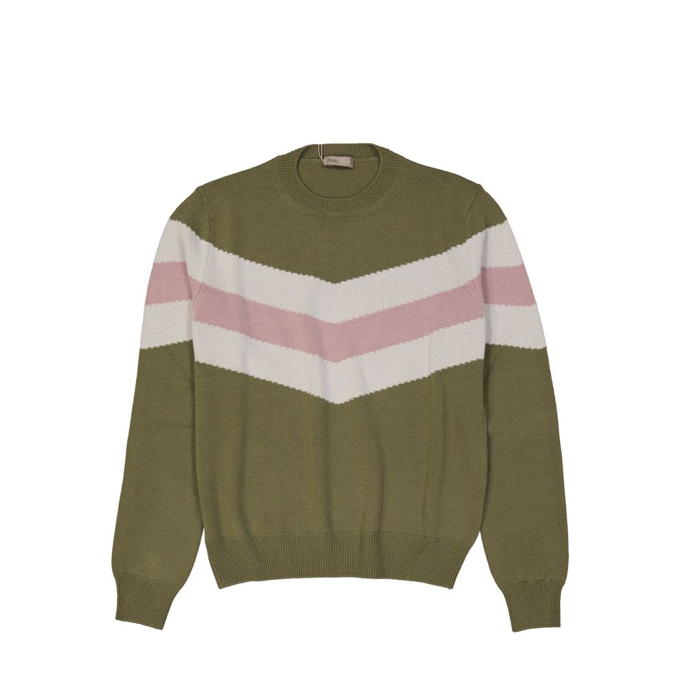 Sweatshirt aus zweifarbiger Wolle