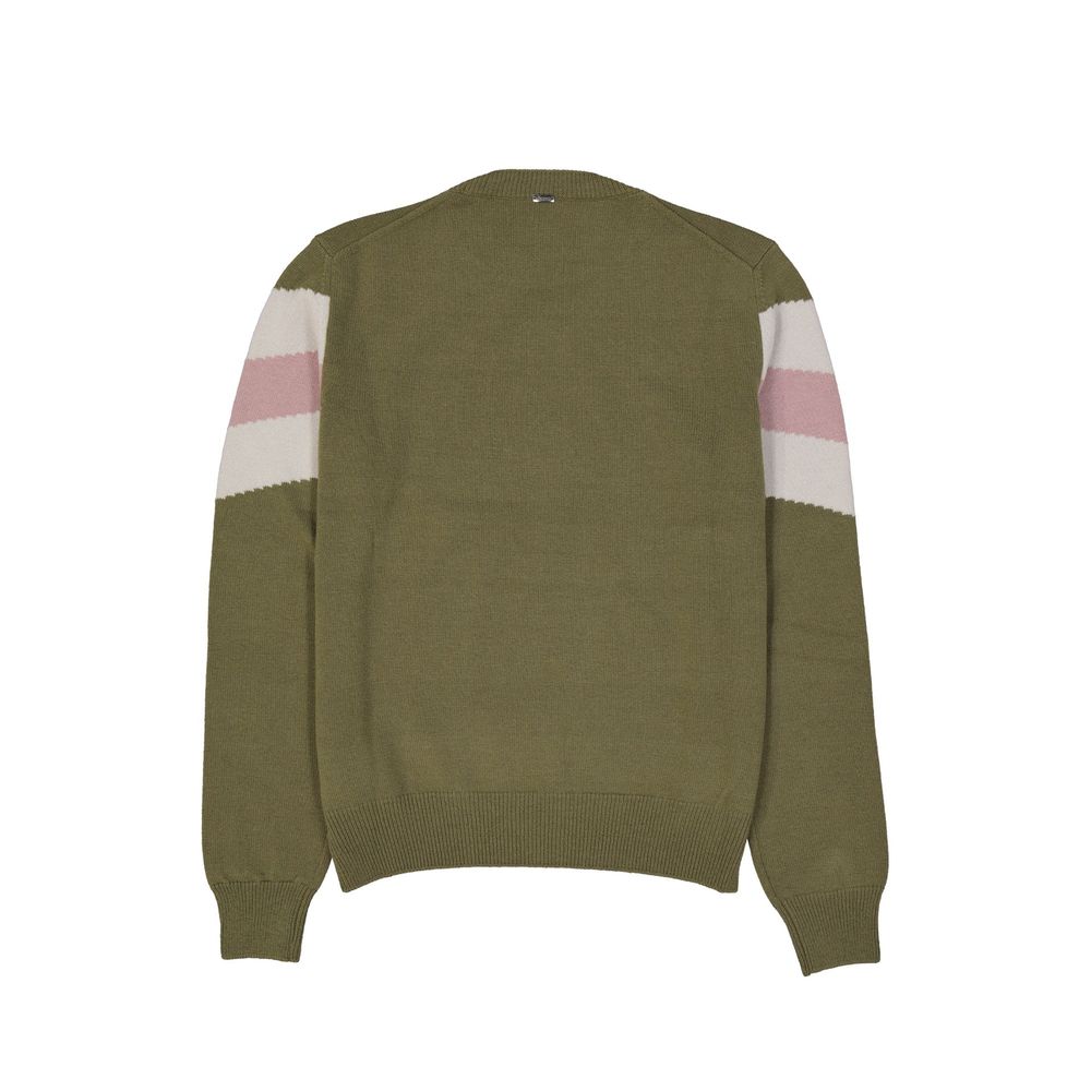 Sweatshirt aus zweifarbiger Wolle