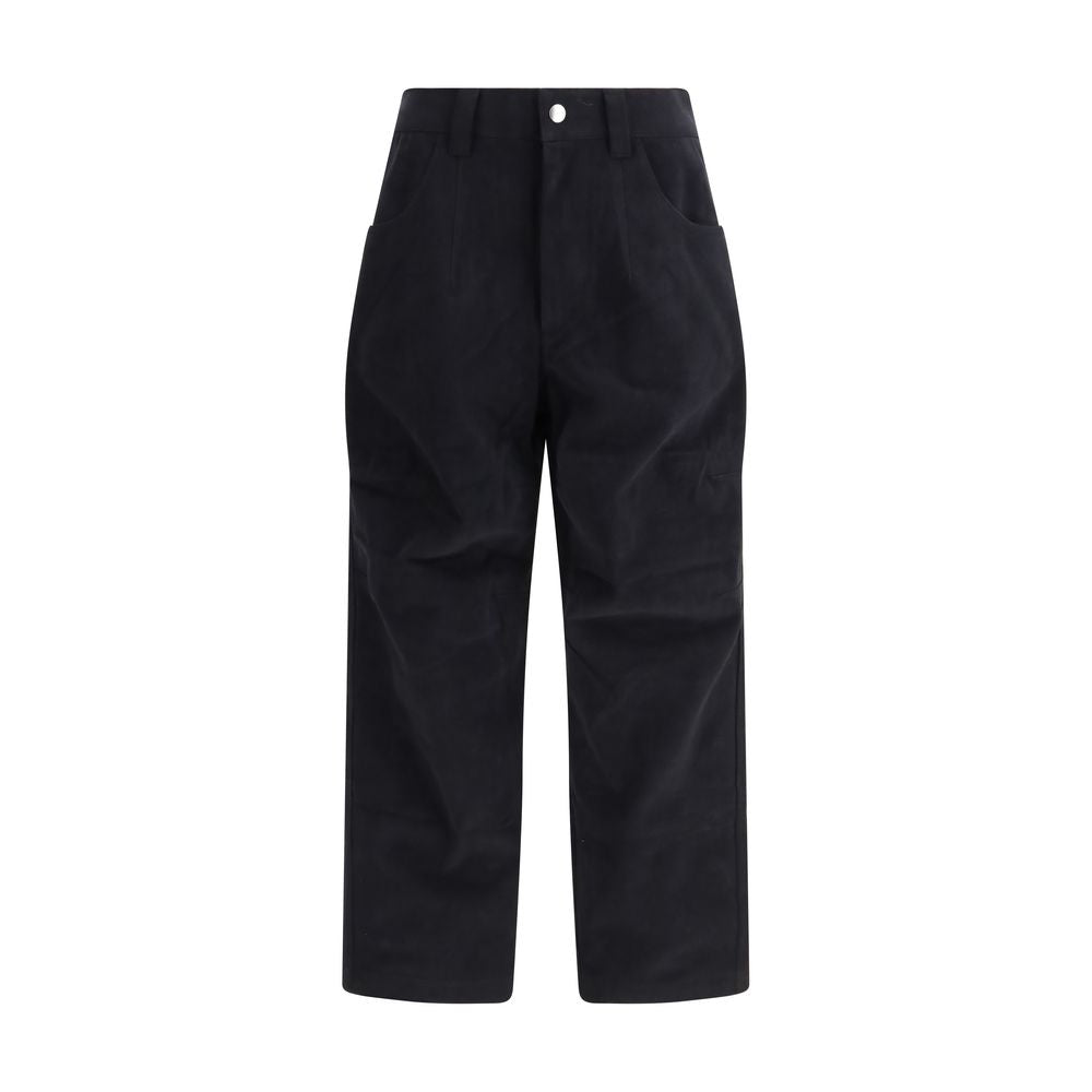 Schwarze Freizeithose aus Baumwolle