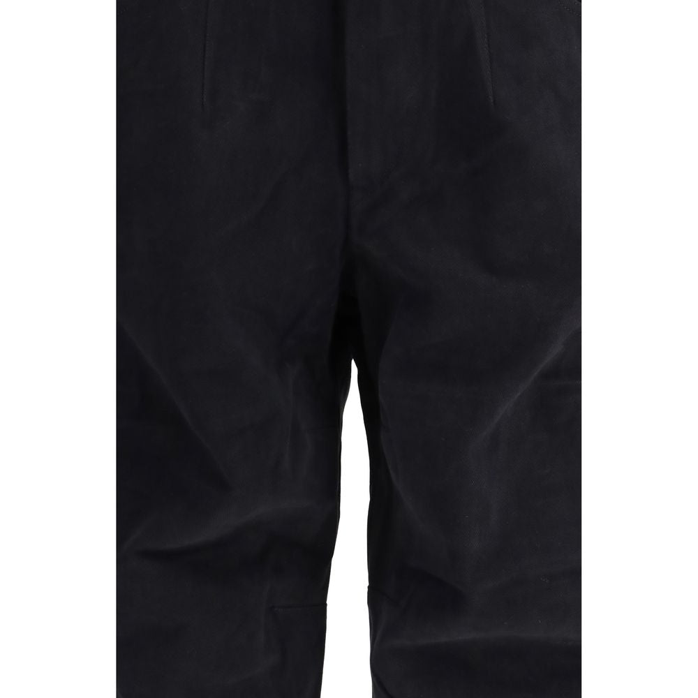Schwarze Freizeithose aus Baumwolle
