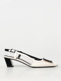 Black Leather High Heel Pumps
