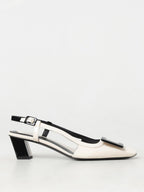 Black Leather High Heel Pumps