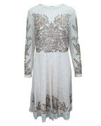 Multicolor Silk Cocktail Dress