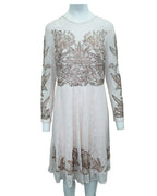 Multicolor Silk Cocktail Dress